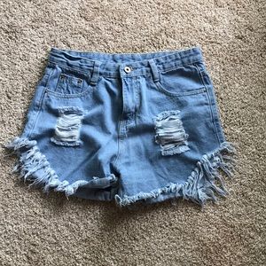 High waisted shorts